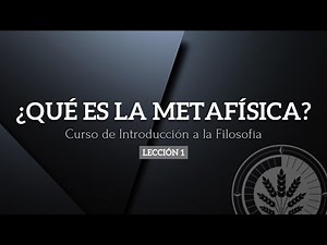 1. What is metaphysics?