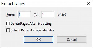 Re: How to select pages in existing pdf to new PDF?