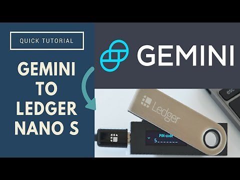 Gemini To Ledger Nano S