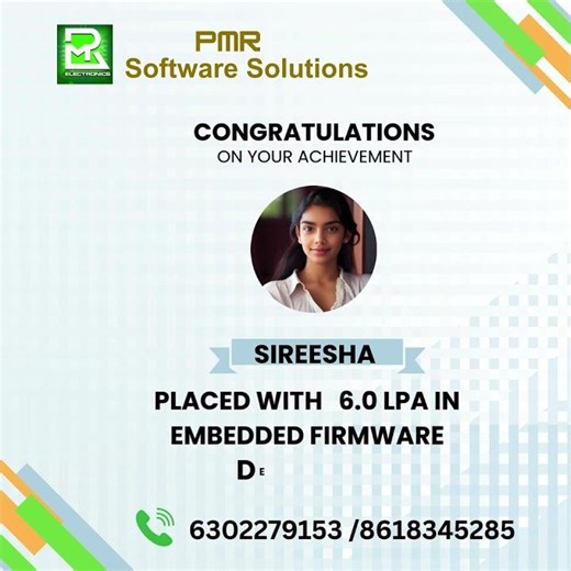 "Heartly Congraculatons !!!"sireesha - Embedded Enginner - Placed at BITSILICA