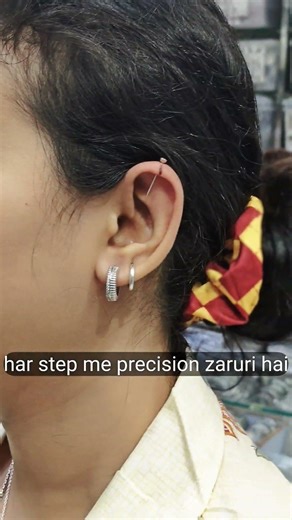 super cool helix piercing/hanging piercing/#piercing #shorts