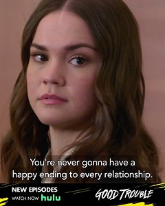 Cross the line, face the consequences. Watch the Season 3 return of Freeform’s Good Trouble now on Hulu. | Good Trouble