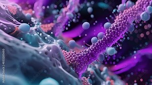 An animation of the varying sizes and structures of ion channels depicting their role in determining the speed and magnitude of neuronal signaling.