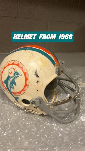 Miami Dolphins on Instagram: "Went into the archives and found this helmet from 1966 📂"