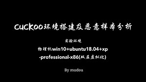 cuckoo环境搭建及恶意分析