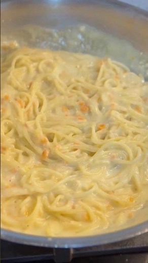 15 minutes Creamy White Sauce Spaghetti recipe🍝