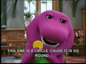 Barney we like the shape song