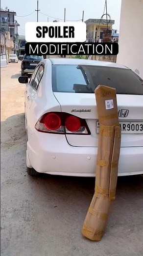 Ducktail spoiler in Honda Civic 🔰