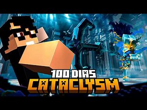 Sobrevivi 100 DIAS ZERANDO O CATACLYSM mod de bosses do Minecraft - O FILME