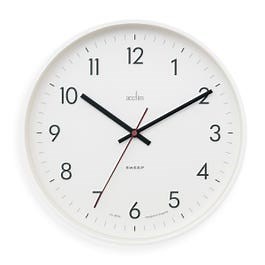 Acctim 30cm Aster Non-Ticking Sweep Movement Sleek Wall Clock