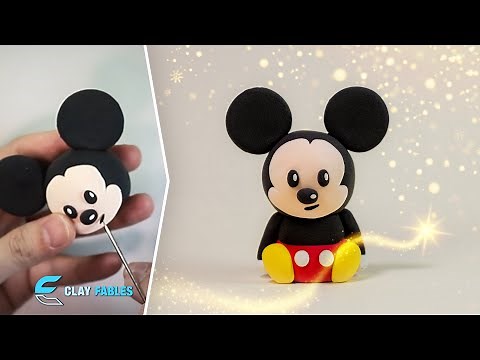 Simple! Making a Mickey Mouse with Hearty Clay | Air Dry Clay | Light Clay