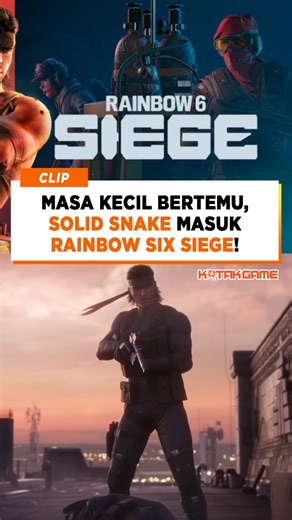 KotakGame - Content Creator Gaming, Esports & Tech Indonesia on Instagram: "Enggak pernah kebayan sekalipun dulu waktu kecil kalo dua idola stealth bisa ada di game yang sama. Bayangin Solid Snake sama Sam Fisher main di game tactical shooter yang sama... Enggak usah dibayangin sih soalnya Snake menyelinap ke Rainbow Six Siege. Datangnya Snake di Siege bukan hanya sebagai collab biasa karena dirinya jadi operator permanen di game, jadi kalian tidak perlu FOMO dapatkan dirinya sekarang. Source: R