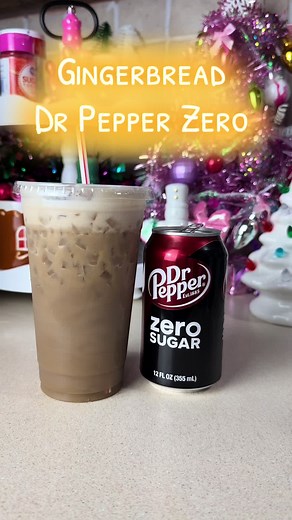 Gingerbread Dr Pepper Zero Sugar Dirty Soda Recipe