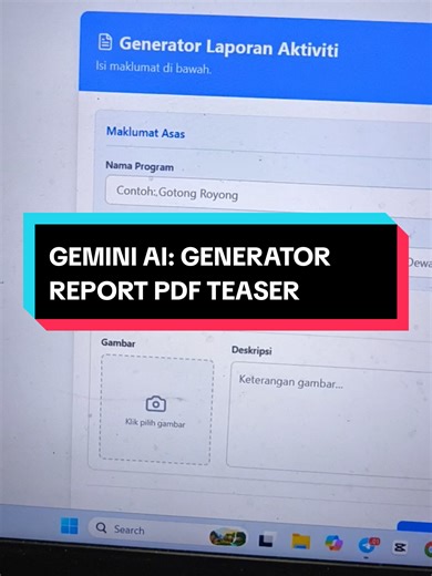 Tutorial Generator PDF Report Menggunakan Gemini AI
