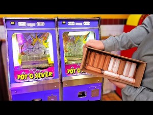 Putting 1,000 Quarters in Two Coin Pushers