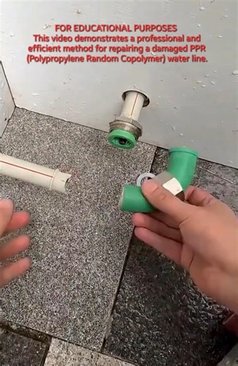 Fast PPR Pipe Repair Using a Heat Fusion Tool