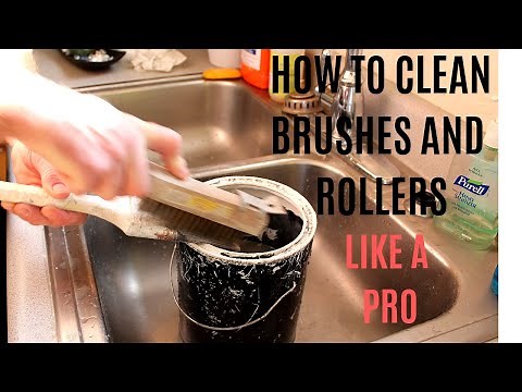 How to Clean Paint Brushes and Rollers After Painting