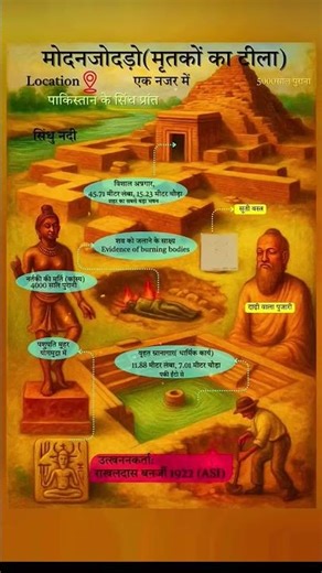 मोहनजोदड़ो (मृतकों का टीला) के बारे में सम्पूर्ण जानकारी in a short view। ‪@eazyexam4300‬