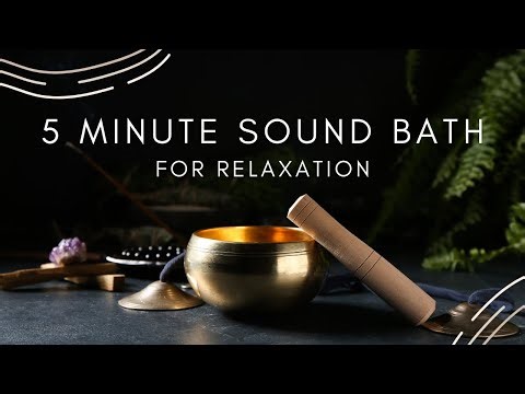 Relax in 5 Minutes | Dreamy Crystal Harp Sound Bath presented by Singing Bowls of the Rockies