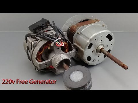 how to make free energy generator 220v forever with fan motor