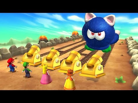 Mario Party Series Minigames - Mario vs Luigi vs Peach vs Daisy (Master CPU)