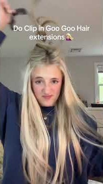 Install the best clip in hair extensions in with me #clipinhair #googoohair #hairextensions #hair