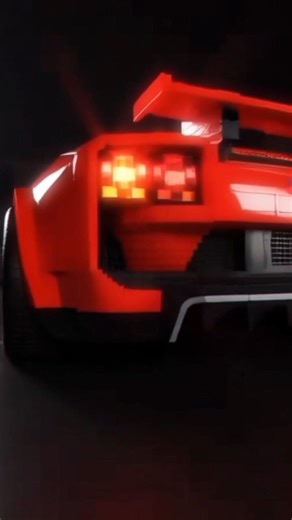 Red Bugatti in Minecraft #ASG@1_901