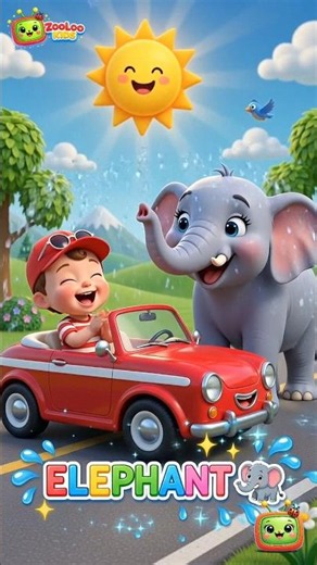 Learn Colors & Animal Sounds with Magical Trucks! 🦁🌈 | #shorts #kidscartoon #zoolookids