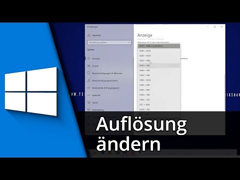 Bildschirmauflösung ändern in Windows 10 ✅ Tutorial