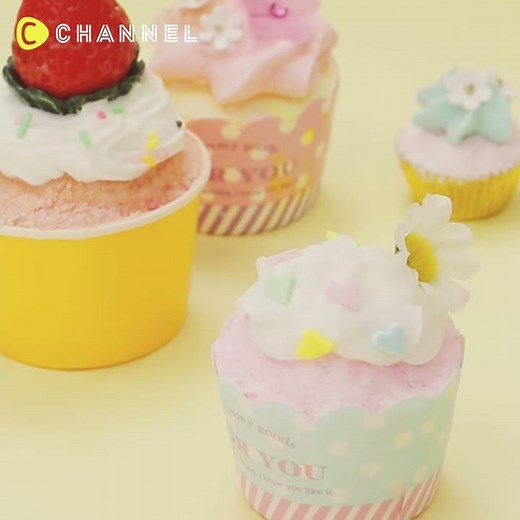 DIY Cupcake Bath Bomb! お風呂がもっと楽しくなる♡カップケーキバスボム