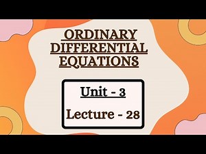 ODE | Unit- 3 | Lec:28 | Phase - Plane Analysis | Sem 2 | DU