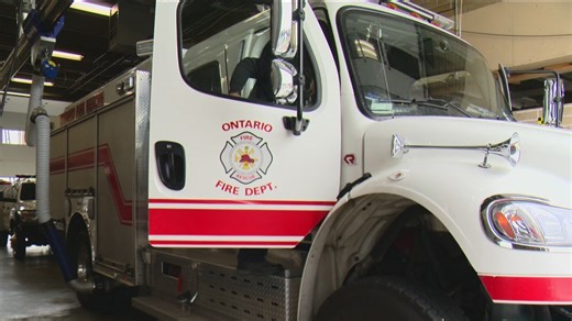 Multiple fire departments contain a fire in Ontario