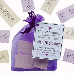 70th Birthday Quotes Gift of Positivity, Laughter and Inspiration. 31 Inspirational Messages for a Month. 70th Birthday Gift, 70th Quotes - Etsy UK