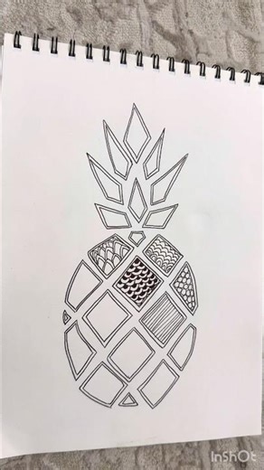 Pineapple Mandala 🌿✨ Filling Up Tiki Tiki Tiki | Time-Lapse Art»