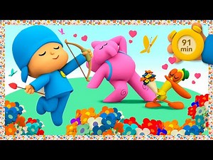 💐 POCOYO AND NINA - Happy Flowers [91 min] | ANIMATED CARTOON for Children | FULL episodes