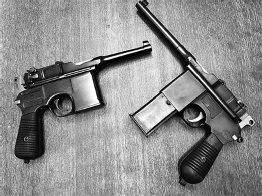 抗战时期最常见的武器之毛瑟C96及毛瑟M712全自动手枪靶场实弹射击