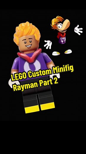 Replying to @LegMan Leveling up my LEGO game with this Rayman custom minifigure tutorial! 🌟🔧 Let's get building and bring this legendary character to life! #LEGO #Rayman #LEGOCustomMinifigures#greenscreen
