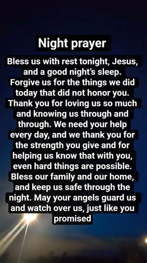 Short night prayer before bed in Jesus name amen.#god #bless #love #god #jesus #nightcore #prayer