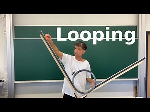 Looping - Kugel beim Durchrollen eines Loopings