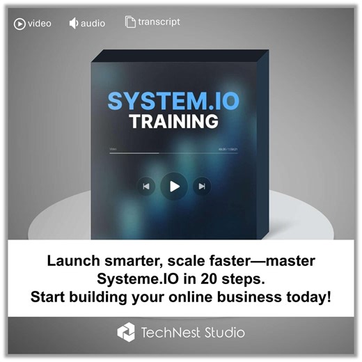 Complete Systeme.io Training Video Course: 20-part Training With Audio and Transcript – Learn Funnels, Emails, Automations, Digital Products - Etsy