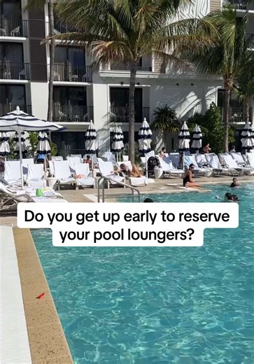 If you’re staying at the Opal Grand Resort and spa in Delray, lounge chairs are basically claimed by 8:30 AM. The hotel even runs a system where they’ll text you if one opens up. It definitely creates a “reserve early or miss out” culture. #delraybeach #floridatravel #resortlife #vacationmode #luxurytravel