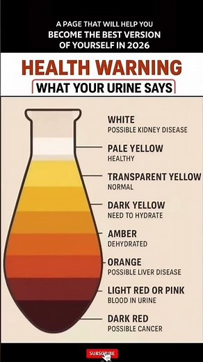 What Your Pee Color Says About Your Health#HealthWarning #UrineColorMeaning #HealthTips #KidneyHealt