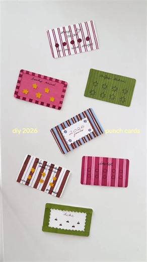 Creative DIY Punch Cards for Your 2026 Goals