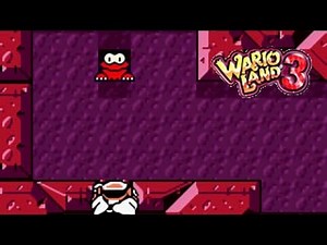 Wario Land 3 - North World - Sea Turtle Rocks (Night) - Red Chest - (GBC)