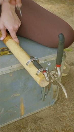 DIY Tool Hack for Tree Trimming Without a Ladder #smartwork #tools