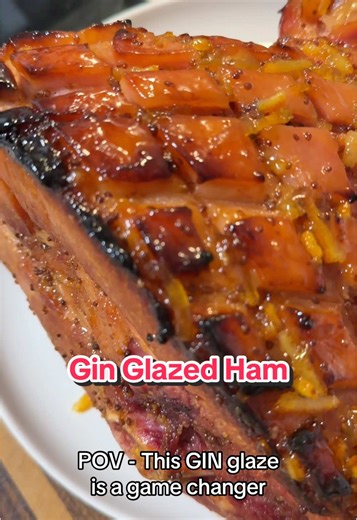 Christmas Ham with Gin, Lime, and Orange Marmalade Glaze