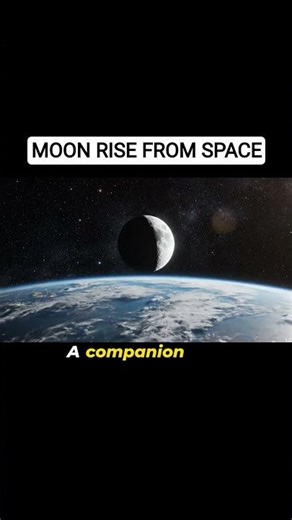 MOON RISE FROM SPACE.#Shorts#YTShorts#Viral#Trending#Earth#Universe#Space#SpaceFacts#millionviews