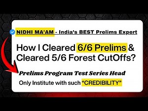 The *BEST* Prelims Strategy By the BEST | Nidhi Ma'am - MAD Test Series Head | #prelims2026
