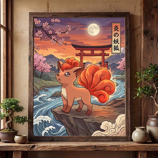 Vulpix Poster – Pokemon Inspired Wall Art Print Decor (digital Download) - Etsy
