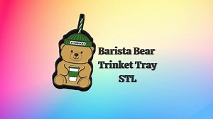 Barista Bear Trinket/bead Tray STL File ONLY - Etsy